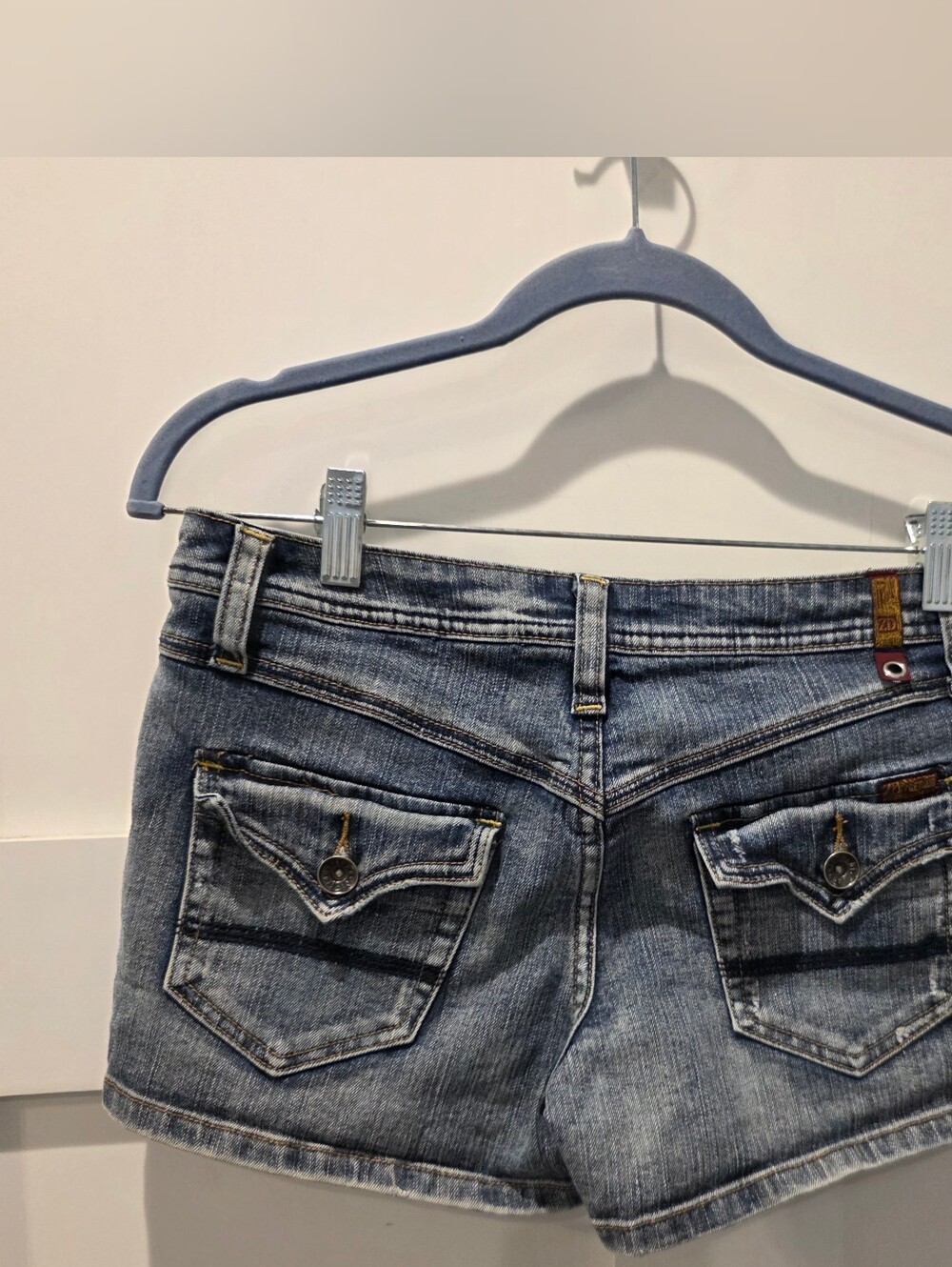 Zana-Di Denim Shorts Womens Size 9 Blue Low Rise Y2K Micro Jeans Premium